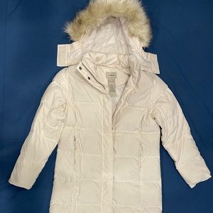 Cozy warm calf length down coat